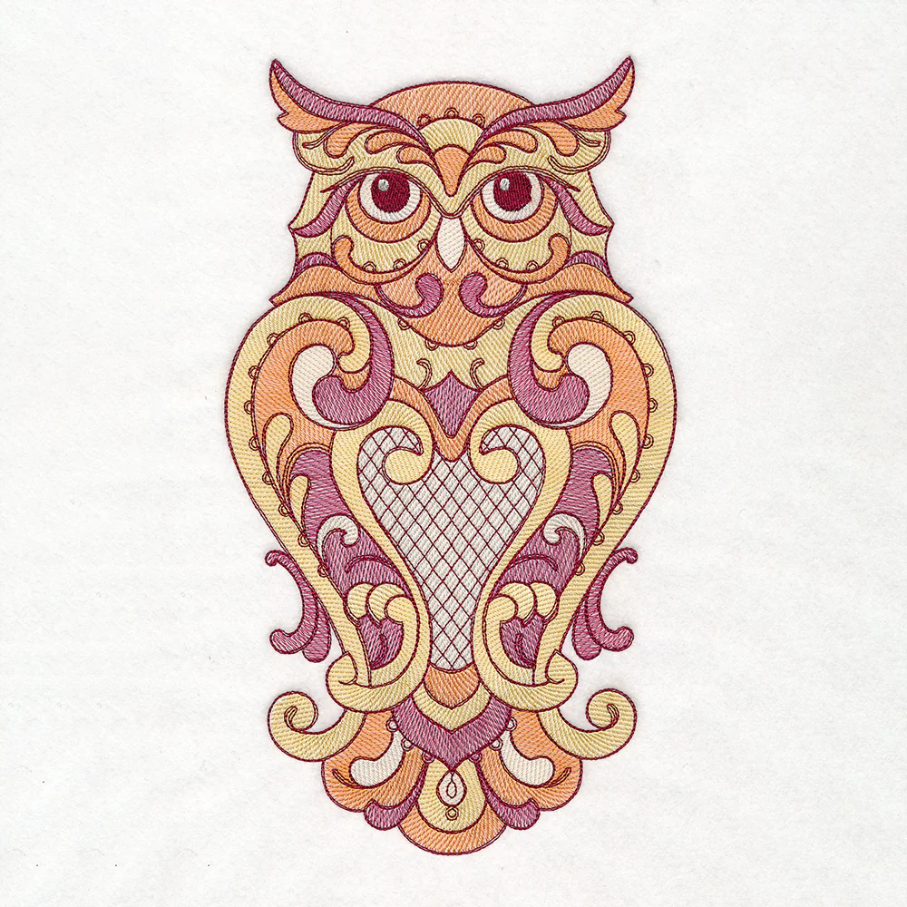 Wise Rosemaling Owl Pillow Set - Image 2