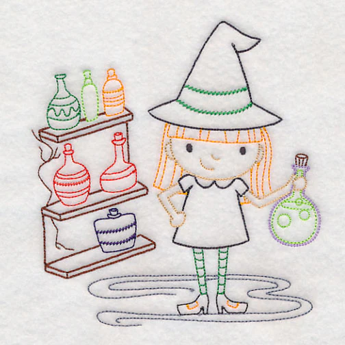 Witch with Potions (Vintage) - Image 2