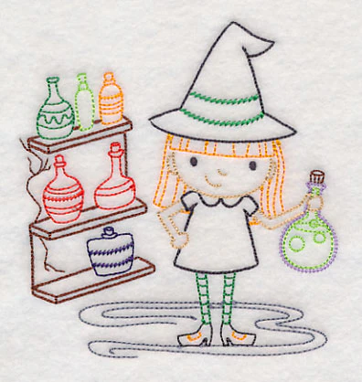 Witch with Potions (Vintage) - Image 3