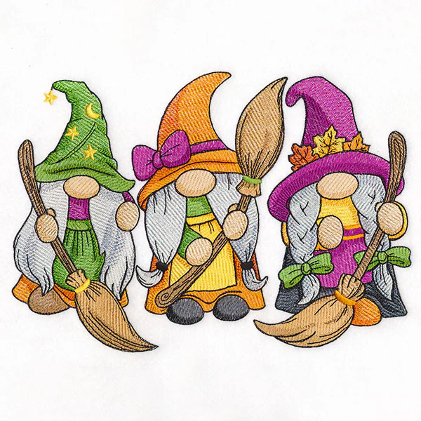 Witchy Halloween Gnomes Trio - Image 4