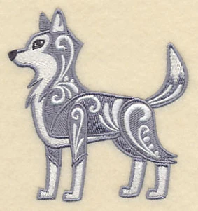 Wolf with Flourish - Image 3