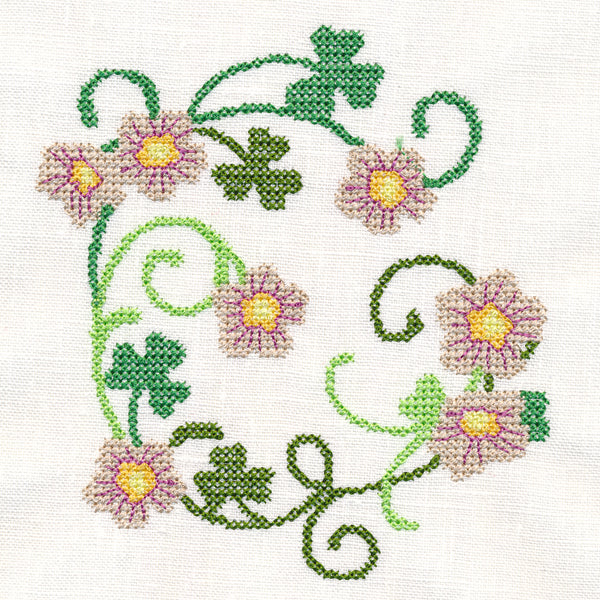 Wood Sorel Wreath (Cross Stitch) - Image 4