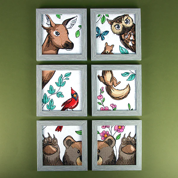Woodland Animal Friends Window Scene - Right Side Bear - Image 10