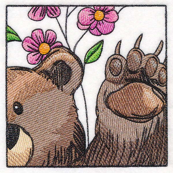 Woodland Animal Friends Window Scene - Right Side Bear - Image 7