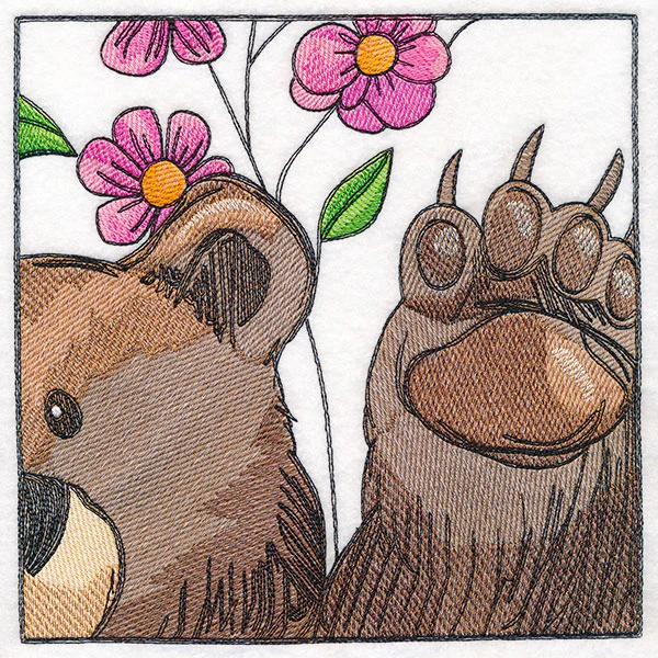 Woodland Animal Friends Window Scene - Right Side Bear - Image 9