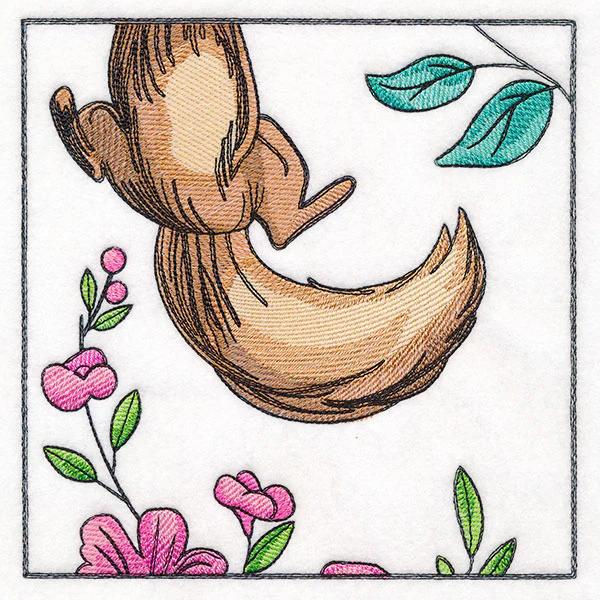 Woodland Animal Friends Window Scene - Squirrel Tail - Image 3