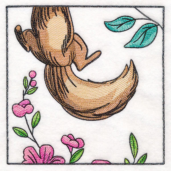 Woodland Animal Friends Window Scene - Squirrel Tail - Image 5