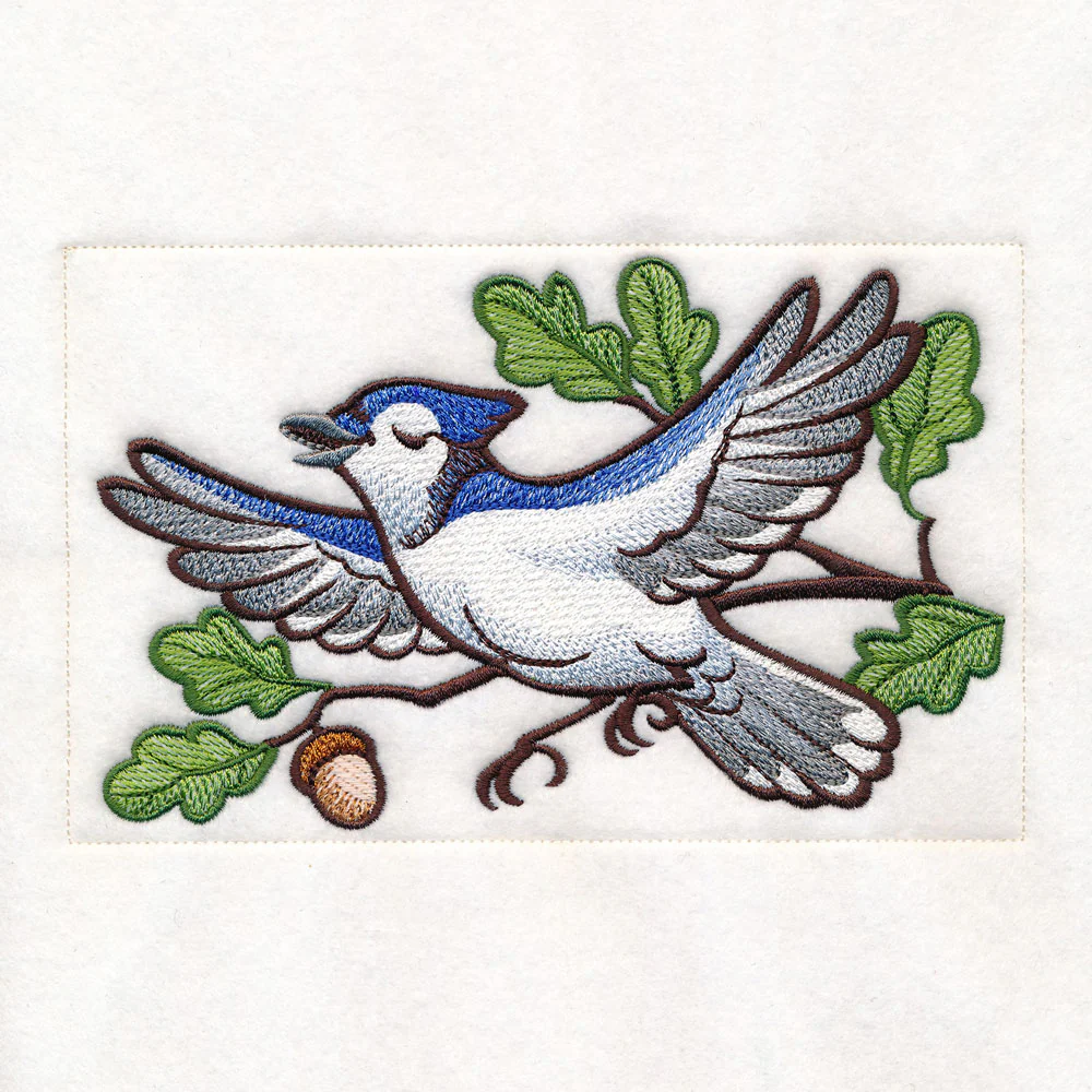 Woodland Animals Quilt - Blue Jay - Image 5