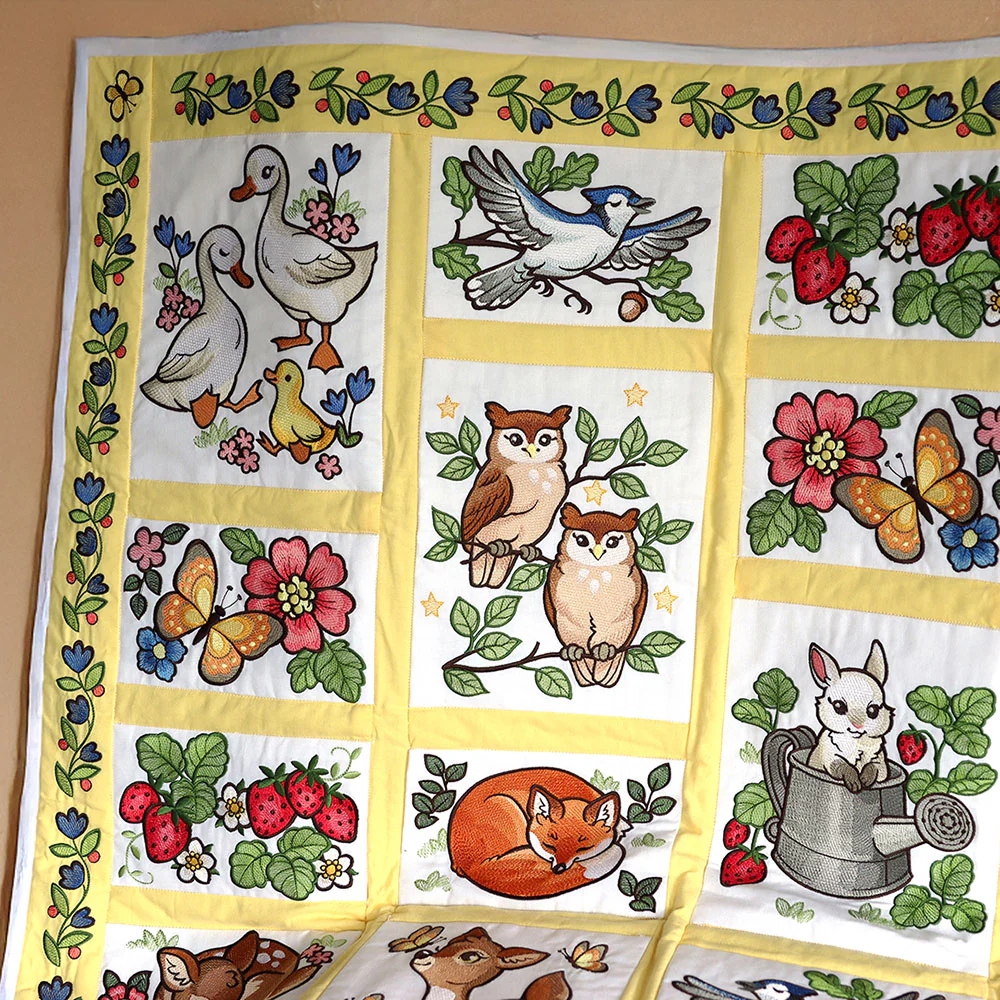 Woodland Animals Quilt - Bunny - Image 2