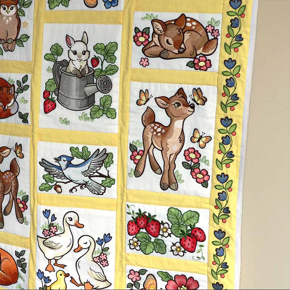 Woodland Animals Quilt - Fawn - Image 2