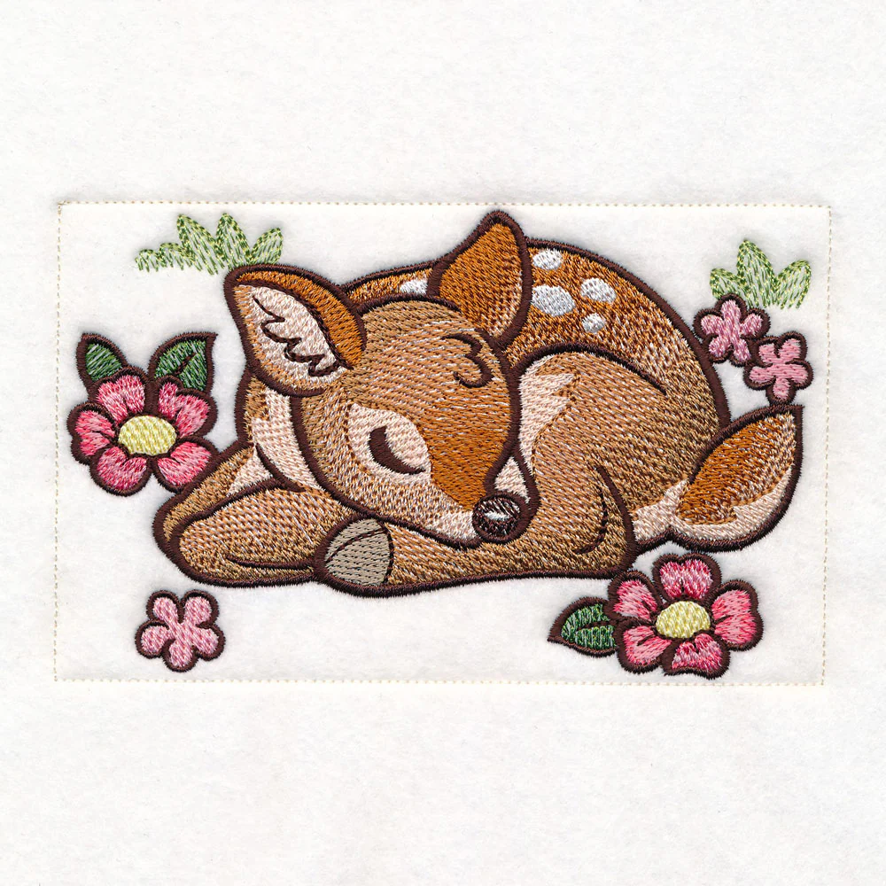 Woodland Animals Quilt - Sleepy Fawn - Image 3