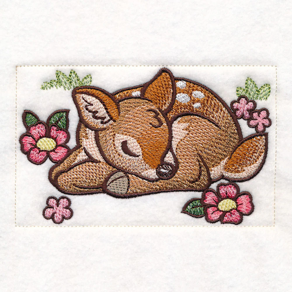 Woodland Animals Quilt - Sleepy Fawn - Image 4