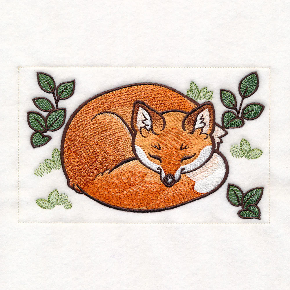 Woodland Animals Quilt - Sleepy Fox - Image 4