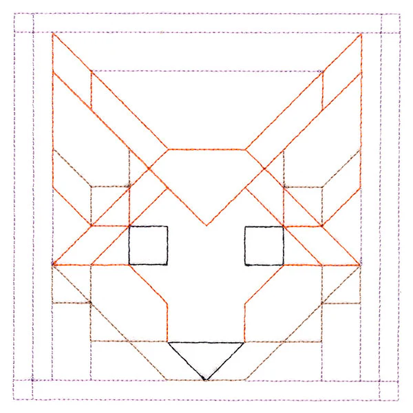 Woodland Animals Quilting - Fox (Double Run) - Image 3