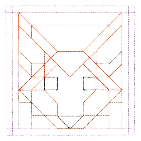 Woodland Animals Quilting - Fox (Double Run) - Image 4
