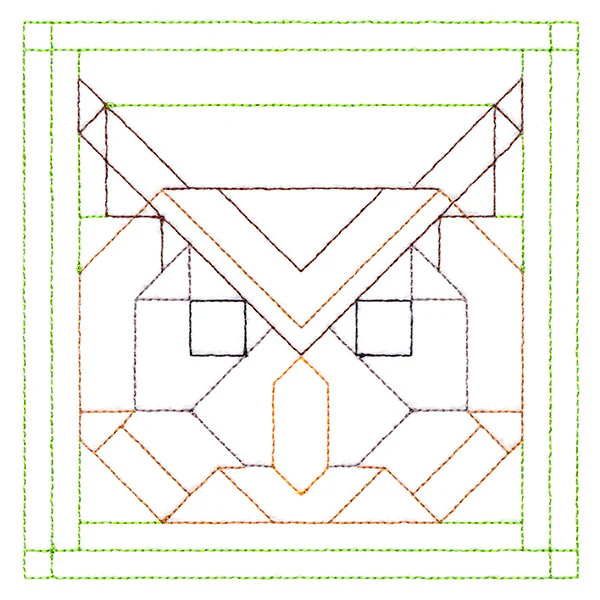 Woodland Animals Quilting - Owl (Double Run) - Image 4
