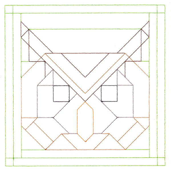 Woodland Animals Quilting - Owl (Double Run) - Image 6