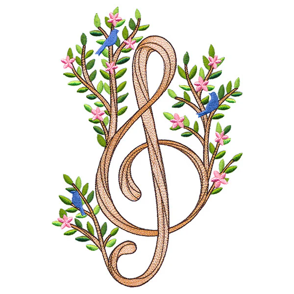 Woodland Blooms Treble Clef - Image 11