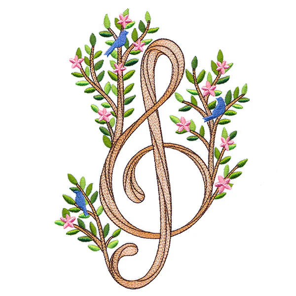 Woodland Blooms Treble Clef - Image 3