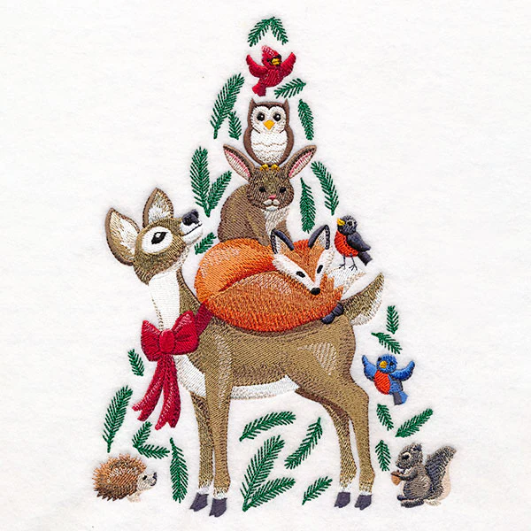 Woodland Christmas Forest Animal Stack - Image 4