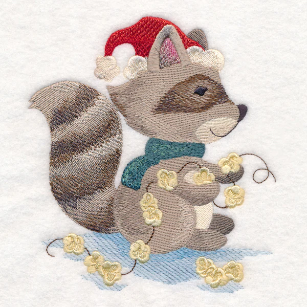 Woodland Christmas Party - Raccoon - Image 4