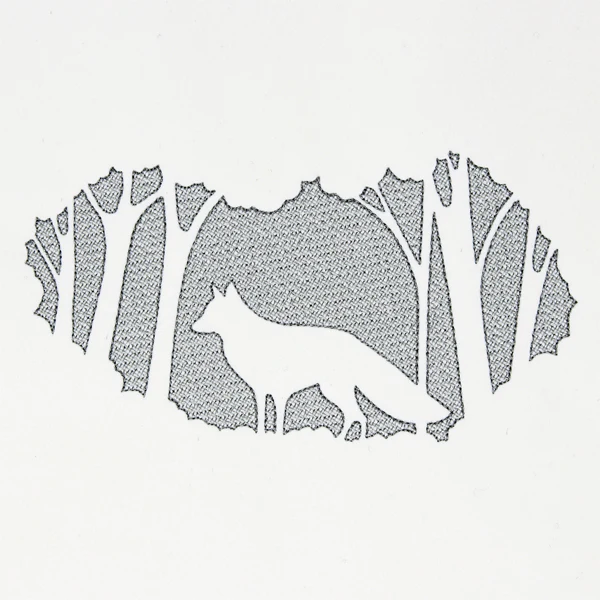 Woodland Fox Scene (Embossed) - Image 4