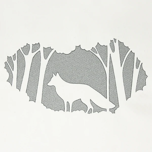 Woodland Fox Scene (Embossed) - Image 5