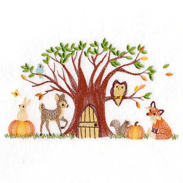 Woodland Harvest Gathering Border - Image 7