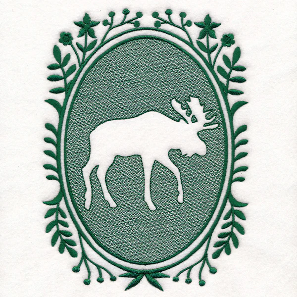 Woodland Moose Cameo (Embossed) - Image 3