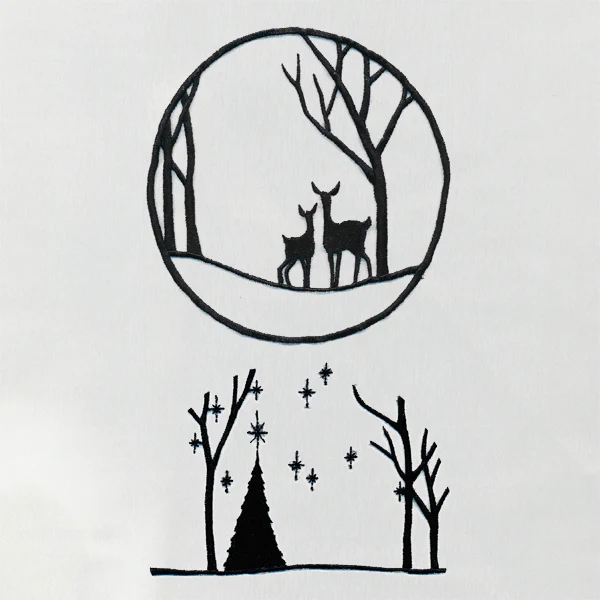 Woodland Shadowbox Ornament (Organza) - Image 8