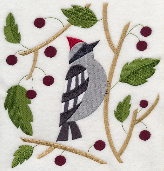 Woodpecker with Berries - Image 6