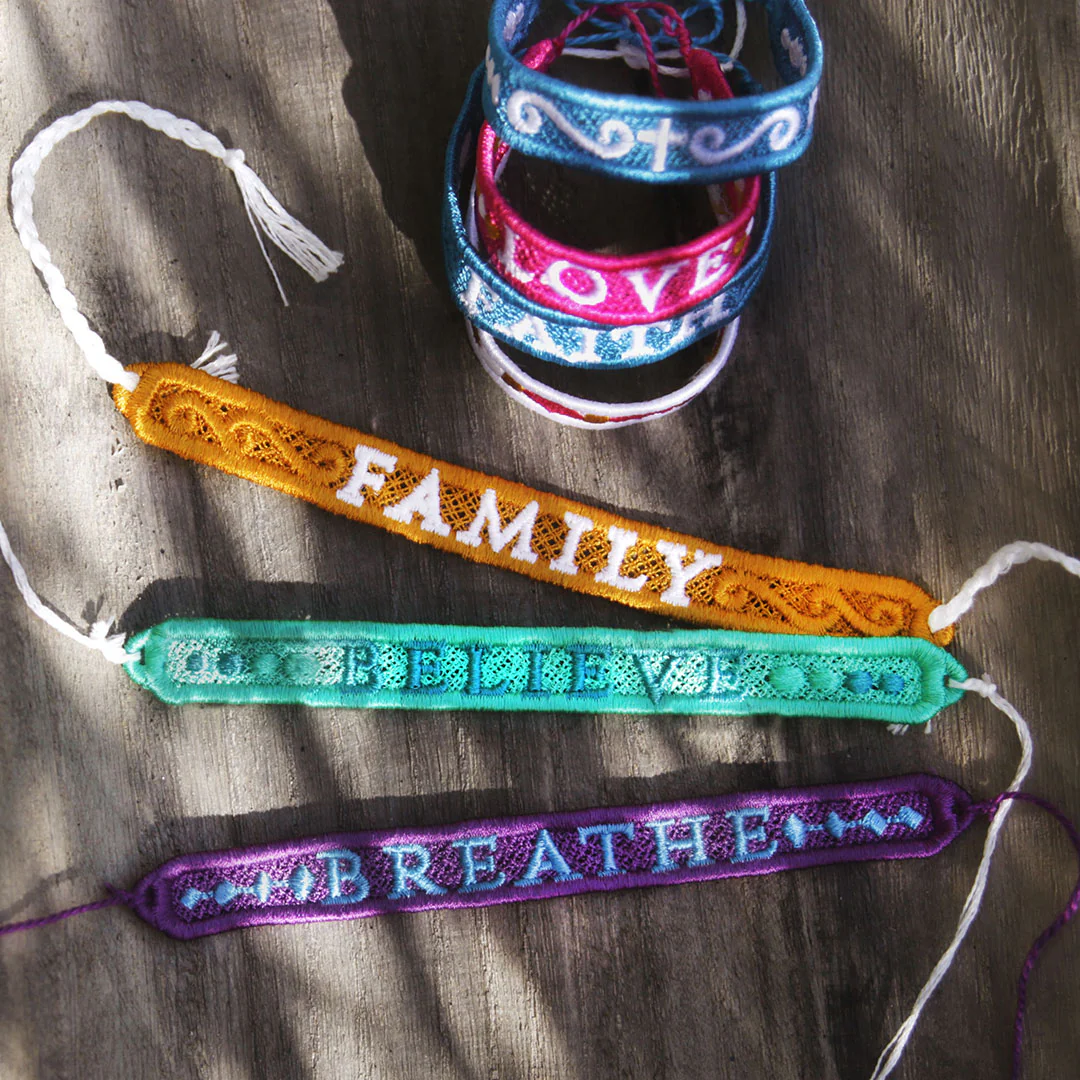 Words of Wisdom Bracelet - Faith (Lace) - Image 3