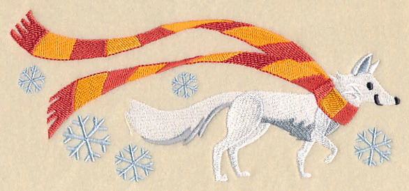 Wrapped Up in Winter Arctic Fox - Image 3