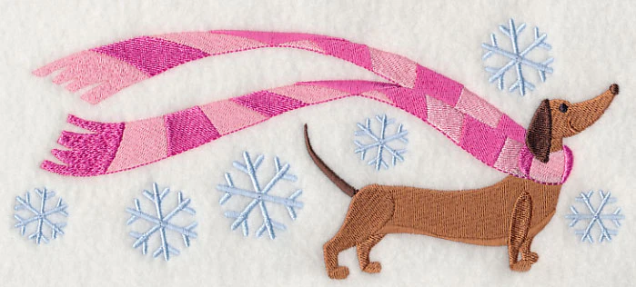Wrapped Up in Winter Dachshund - Image 2