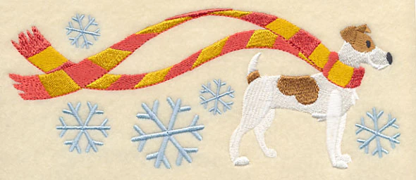 Wrapped Up in Winter Jack Russell Terrier - Image 3
