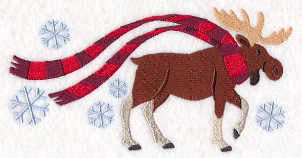 Wrapped Up in Winter Moose - Image 3