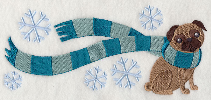 Wrapped Up in Winter Pug - Image 2