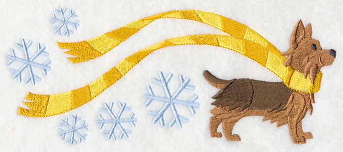 Wrapped Up in Winter Yorkie - Image 2