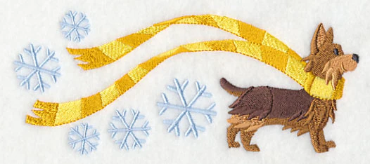 Wrapped Up in Winter Yorkie - Image 4