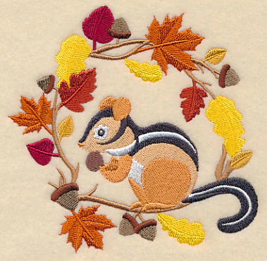 Wreathed in Autumn Chipmunk - Image 4