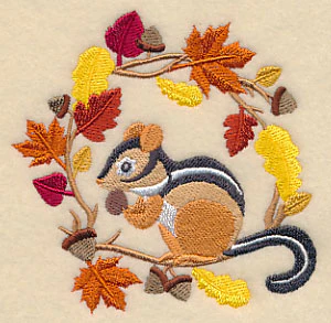 Wreathed in Autumn Chipmunk - Image 5