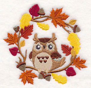 Wreathed in Autumn Owl - Image 5