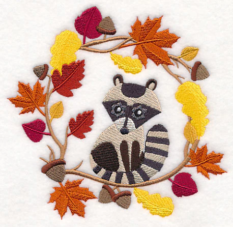 Wreathed in Autumn Raccoon - Image 3
