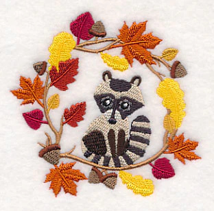 Wreathed in Autumn Raccoon - Image 5