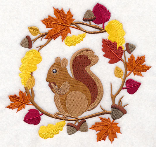 Wreathed in Autumn Squirrel - Image 2