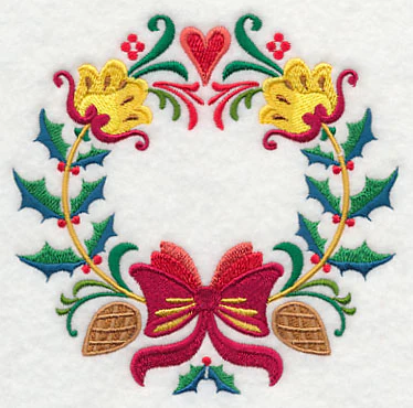 Wreathed in Christmas Holly and Bow - Image 4