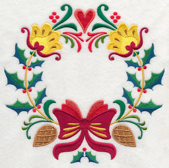 Wreathed in Christmas Holly and Bow - Image 5