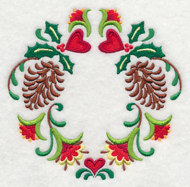 Wreathed in Christmas Pine Cones and Hearts - Image 4
