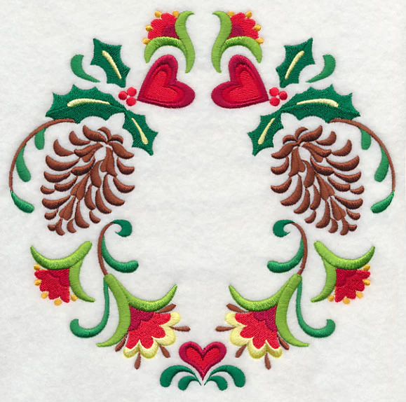 Wreathed in Christmas Pine Cones and Hearts - Image 5