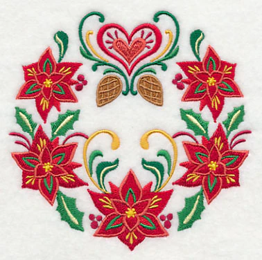 Wreathed in Christmas Poinsettias - Image 4